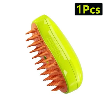 3 in 1 Cat Steam Brush Steamy Dog Brush Built-in Electric Spray Cat Hair Brushes for Massage Pet Grooming Comb Hair Removal Comb