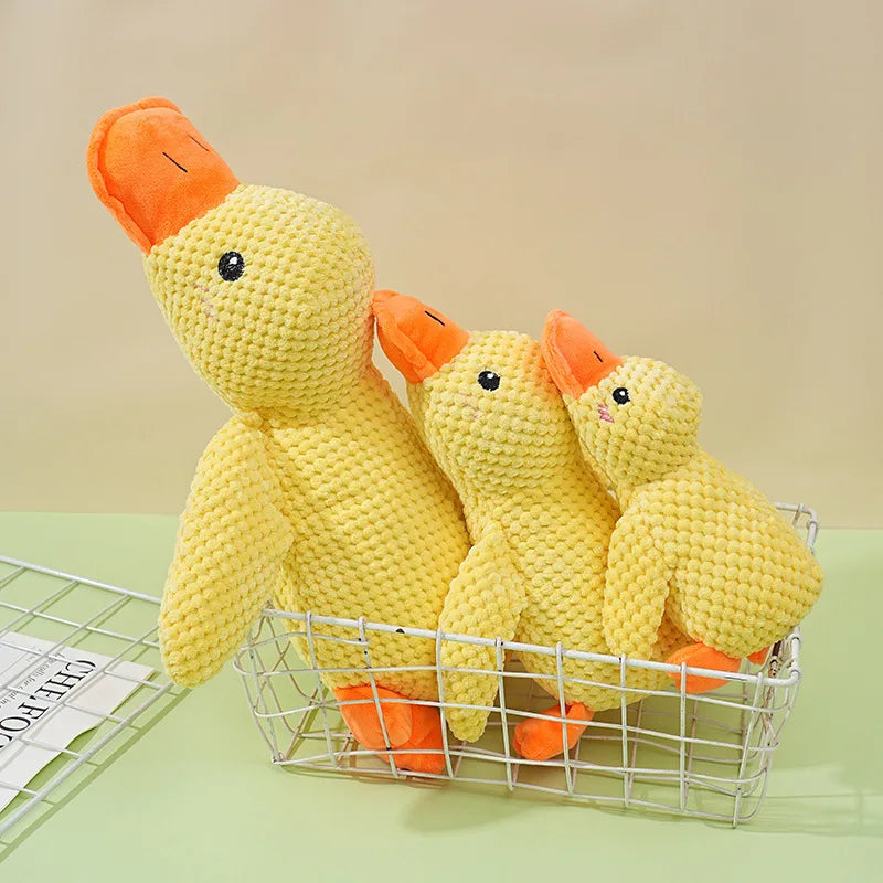 Squeaky Duck Plush – Durable, Teeth-Grinding Relief for Dogs