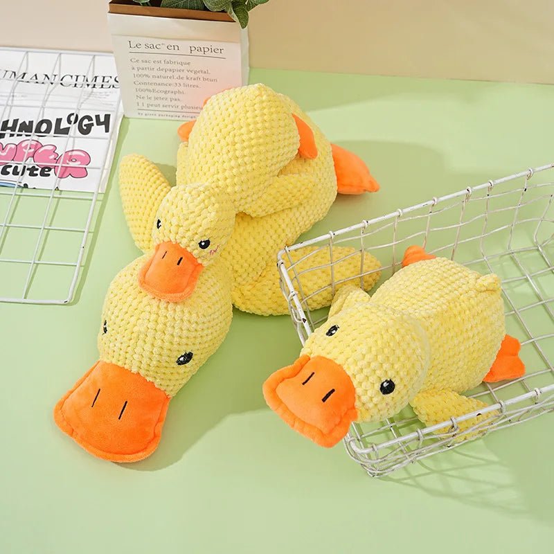 Squeaky Duck Plush – Durable, Teeth-Grinding Relief for Dogs