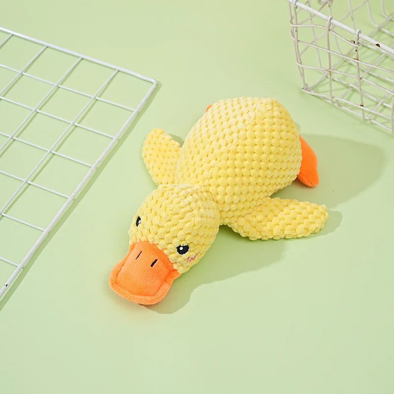 Squeaky Duck Plush – Durable, Teeth-Grinding Relief for Dogs