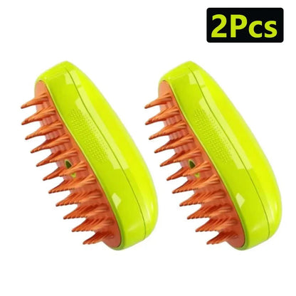 3 in 1 Cat Steam Brush Steamy Dog Brush Built-in Electric Spray Cat Hair Brushes for Massage Pet Grooming Comb Hair Removal Comb