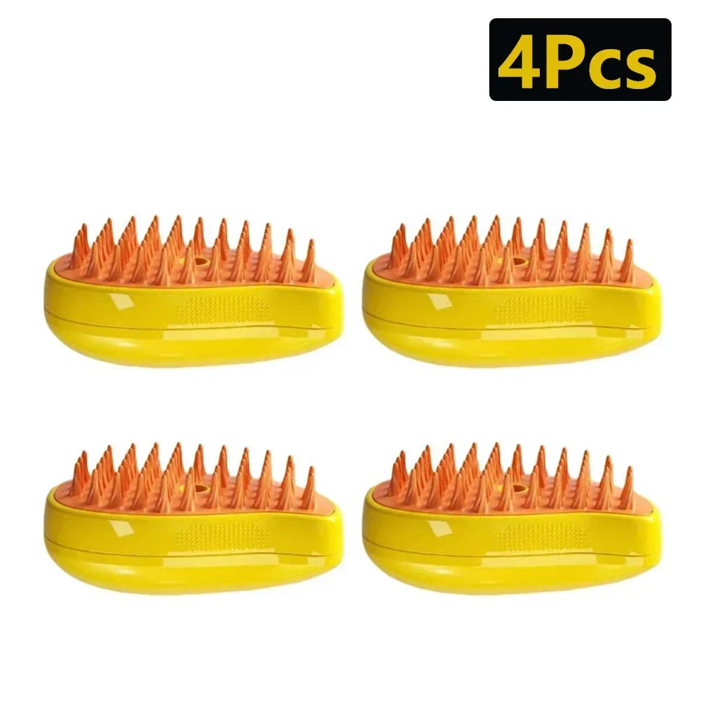 3 in 1 Cat Steam Brush Steamy Dog Brush Built-in Electric Spray Cat Hair Brushes for Massage Pet Grooming Comb Hair Removal Comb