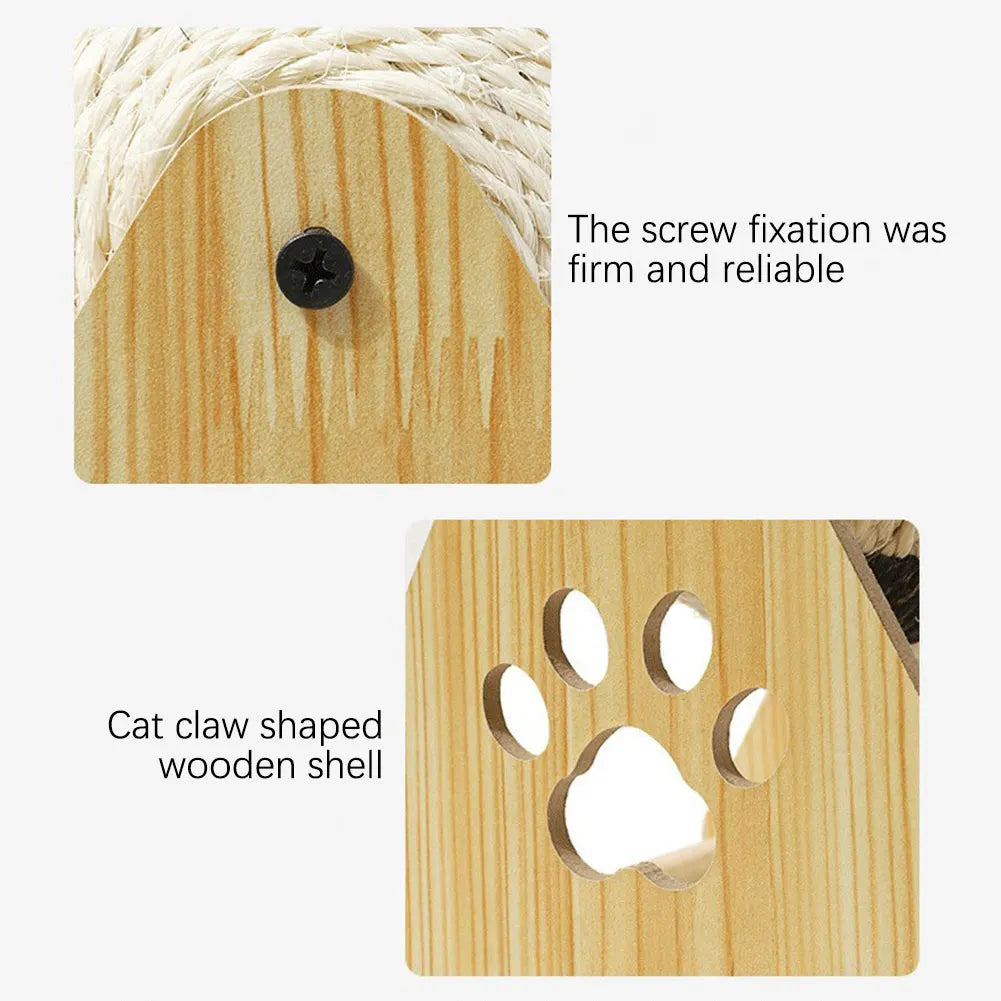 HempBall Cat Scratching Ball – Stable Triangular, Wear-Resistant