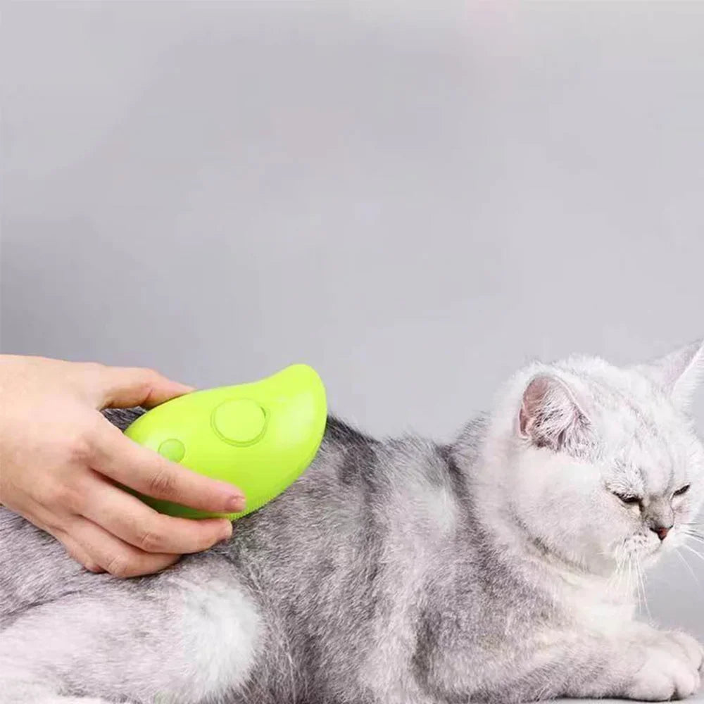 3 in 1 Cat Steam Brush Steamy Dog Brush Built-in Electric Spray Cat Hair Brushes for Massage Pet Grooming Comb Hair Removal Comb
