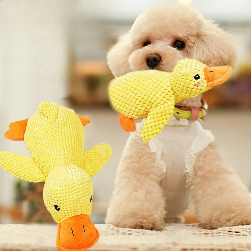 Squeaky Duck Plush – Durable, Teeth-Grinding Relief for Dogs