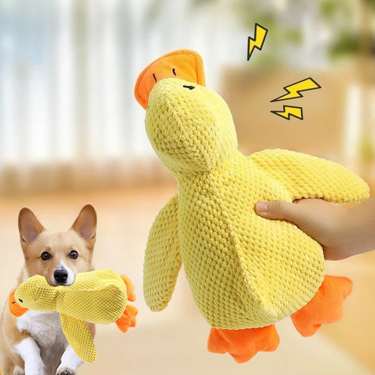 Squeaky Duck Plush – Durable, Teeth-Grinding Relief for Dogs