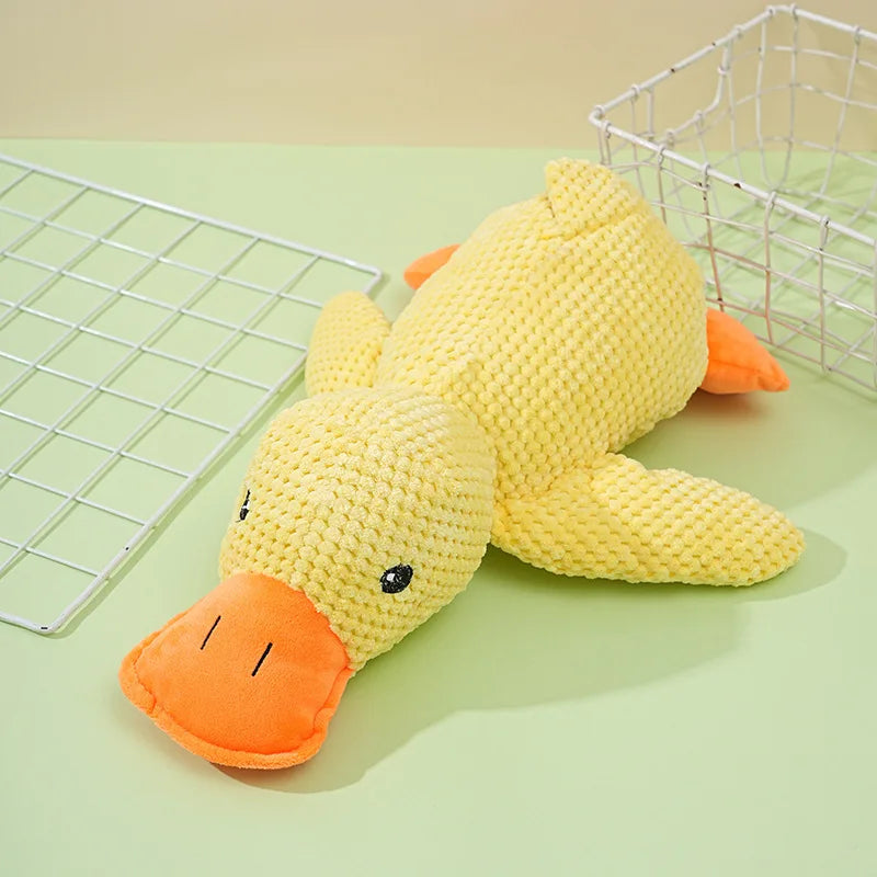 Squeaky Duck Plush – Durable, Teeth-Grinding Relief for Dogs