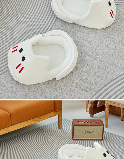 2025 New Semi-enclosed Cat Kennel Winter Warm Slippers Pet Kennel All-season Universal Breathable Non-slip Gray Dog Kennel