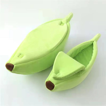B Low-price clearance Pet Banana Bed for Dog Bed Creative Soft Small Bed Cat Nest Cozy For Dog Sofa Cute Pet Bedding Warm