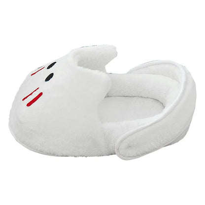 2025 New Semi-enclosed Cat Kennel Winter Warm Slippers Pet Kennel All-season Universal Breathable Non-slip Gray Dog Kennel