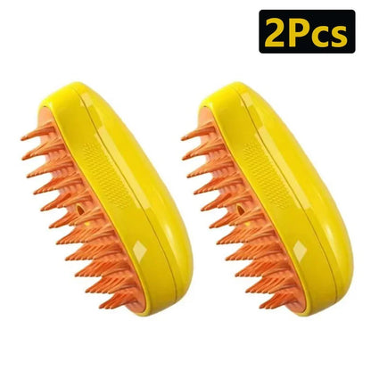 3 in 1 Cat Steam Brush Steamy Dog Brush Built-in Electric Spray Cat Hair Brushes for Massage Pet Grooming Comb Hair Removal Comb